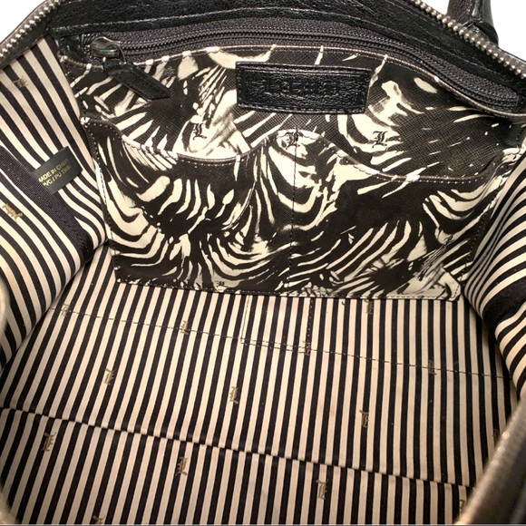 L.A.M.B Gwen Stefani Designer Zebra Boston Barrel Handbag Satchel Purse - Picture 5 of 8
